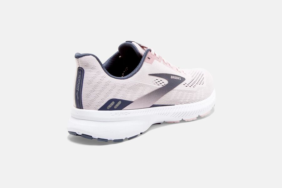 Brooks Running Shoes - Launch 8 Road Womens - Pink/Black - EFC-281364